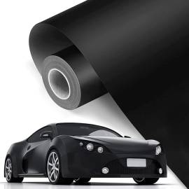 Folie auto pentru colantare integrala, Termoplastica, cu tehnologie "BUBBLE FREE", culoare Negru, finisaj Mat, dimensiune 3,0m x 1,52m, 2 image