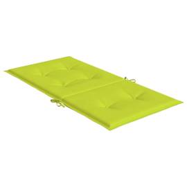 Perne cu spătar mic, 2 buc. verde 100x50x3 cm textil oxford, 5 image