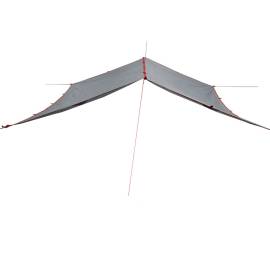 Prelată de camping, gri și portocaliu, 400x294 cm, impermeabilă, 5 image