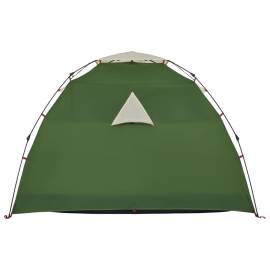 Cort de camping cupolă 4 persoane, setare rapidă, verde, 8 image