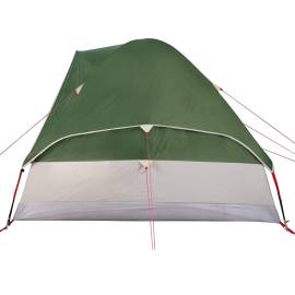 Cort de camping cupolă pentru 2 persoane, verde, impermeabil, 9 image