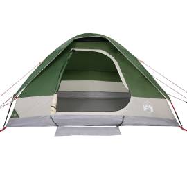Cort de camping cupolă pentru 2 persoane, verde, impermeabil, 6 image