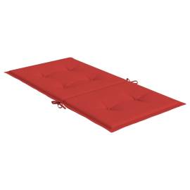 Perne cu spătar mic, 6 buc., roșu, 100x50x3 cm, textil oxford, 5 image