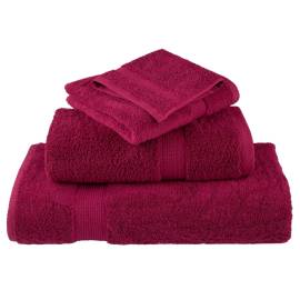 Set de prosoape premium, 6 piese, bordo, 600 g/m² 100% bumbac, 4 image