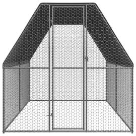 Coteț de păsări, 2x4x2 m, oțel galvanizat, 2 image