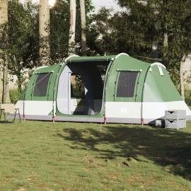 Cort de camping tunel pentru 4 persoane, verde, impermeabil, 3 image