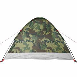 Cort de camping cupolă pentru 4 persoane, camuflaj, impermeabil, 9 image