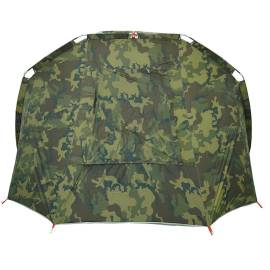 Cort de pescuit pentru 4 persoane, camuflaj, impermeabil, 9 image