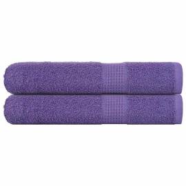 Prosoape 2 buc violet 100x200 cm 360 g/m² 100% bumbac