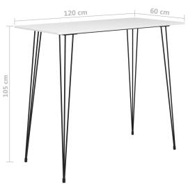 Set mobilier de bar, 5 piese, alb, 11 image