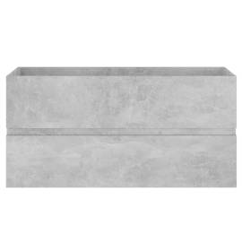 Dulap cu chiuvetă încorporată, gri beton, pal, 8 image