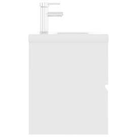 Dulap cu chiuvetă încorporată, alb, pal, 5 image