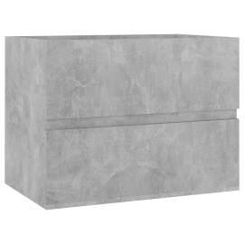 Set mobilier de baie, gri beton, pal, 8 image