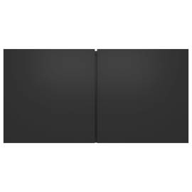 Set dulapuri tv, 3 piese, negru, pal, 7 image
