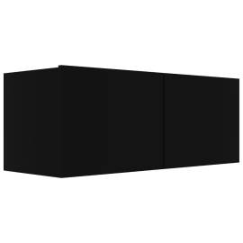 Set dulapuri tv, 3 piese, negru, pal, 4 image