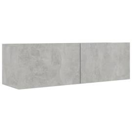 Comode tv, 4 buc., gri beton, 100x30x30 cm, pal, 5 image