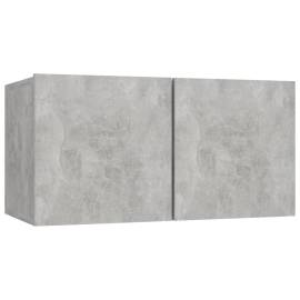 Set de dulapuri tv, 6 piese, gri beton, pal, 4 image