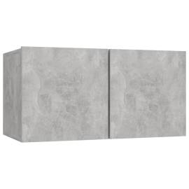 Set dulapuri tv, 2 piese, gri beton, pal, 4 image