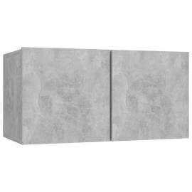 Set dulapuri tv, 5 piese, gri beton, pal, 4 image