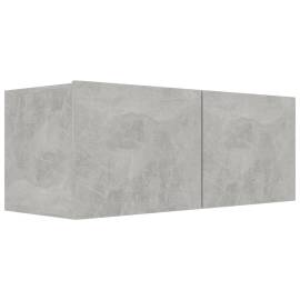 Set dulapuri tv, 5 piese, gri beton, pal, 5 image