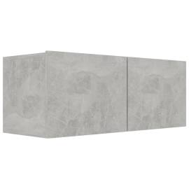 Set dulapuri tv, 4 piese, gri beton, pal, 5 image