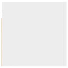 Noptieră, alb, 30,5x30x30 cm, pal, 6 image