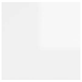 Noptieră, alb extralucios, 30,5x30x30 cm, pal, 5 image