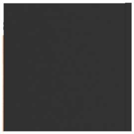 Noptieră, negru, 30,5x30x30 cm, pal, 5 image