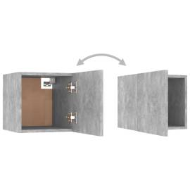 Noptiere, 2 buc., gri beton, 30,5x30x30 cm, pal, 9 image