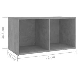 Comode tv, 4 buc., gri beton,72x35x36,5 cm, pal, 8 image