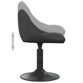 Scaun de masă, negru, catifea, 5 image
