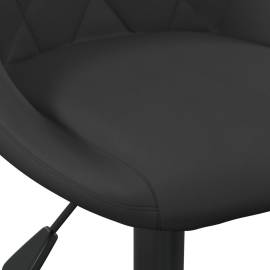 Scaun de masă, negru, catifea, 6 image