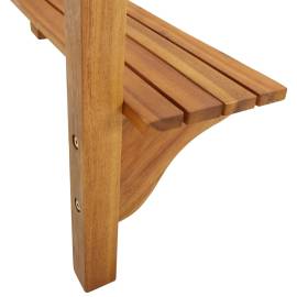 Masă de bar pentru balcon, 90x37x122,5 cm, lemn masiv de acacia, 7 image
