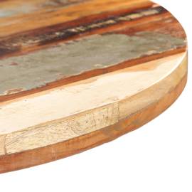 Masă de bistro, Ø80x75 cm, lemn masiv reciclat, rotund, 3 image