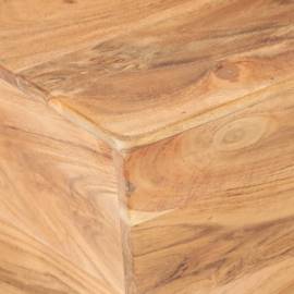 Masă de cafea în formă de v, 66x66x30 cm, lemn masiv de acacia, 2 image