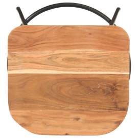 Scaune de bar, 2 buc., lemn masiv de acacia, 6 image