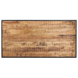 Masă de bucătărie, 140 cm, lemn de mango brut, 4 image