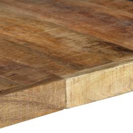 Masă de bucătărie, 140x140x75 cm, lemn de mango nefinisat, 5 image