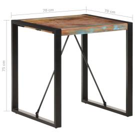 Masă de bucătărie, 70 x 70 x 75 cm, lemn masiv reciclat, 5 image
