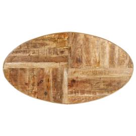 Masă de bucătărie, 160x90x75 cm, lemn de mango nefinisat, 4 image