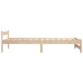 Cadru de pat, 100 x 200 cm, lemn masiv de pin, 4 image