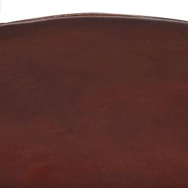 Scaune de bar, 2 buc., 52 cm, piele naturală, 5 image