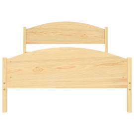 Cadru de pat, 120x200 cm, lemn masiv de pin, 4 image