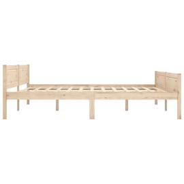 Cadru de pat, 180x200 cm, lemn de pin masiv, 3 image