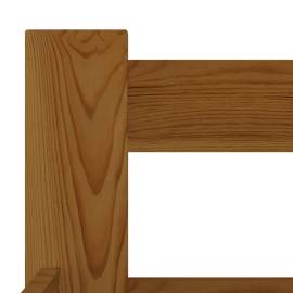 Cadru de pat, maro miere, 180x200 cm, lemn masiv de pin, 5 image