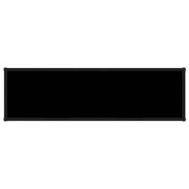 Masă consolă, negru, 120 x 35 x 75 cm, sticlă securizată, 4 image