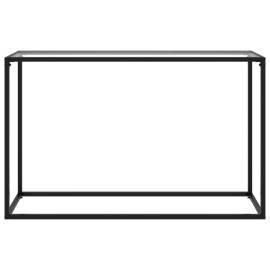 Masă consolă, transparent, 120x35x75 cm, sticlă securizată, 2 image