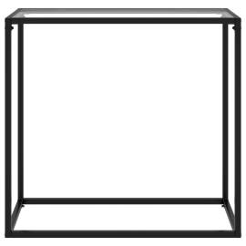 Masă consolă, transparent, 80x35x75 cm, sticlă securizată, 2 image
