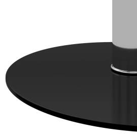 Masă de cafea, negru, 40 cm, sticlă securizată, 4 image