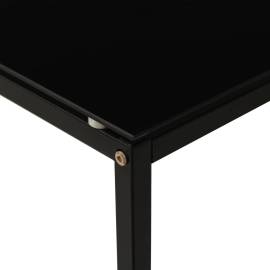 Masă laterală, negru, 40x40x60 cm, sticlă securizată, 5 image
